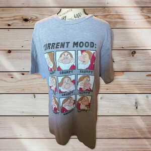 DISNEY LARGE GRAY T SHIRT WITH CURRENT MOOD